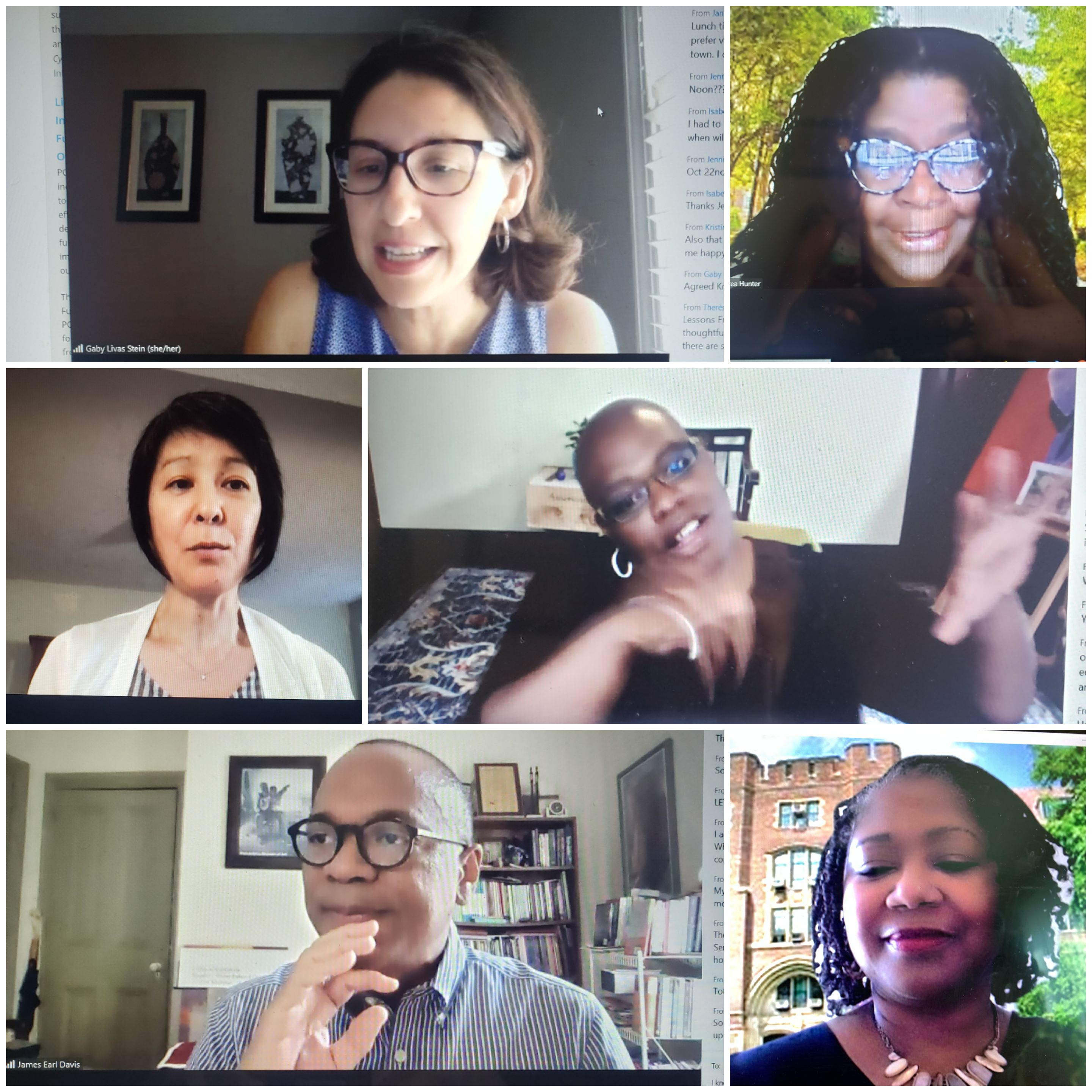 a Zoom meeting of DRN writers